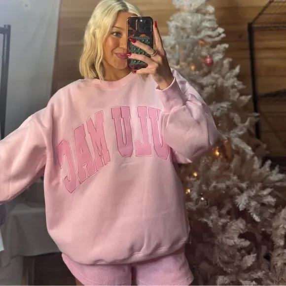 Lulu Mac Pink Sweatshirt NWT - Picture 3 of 3